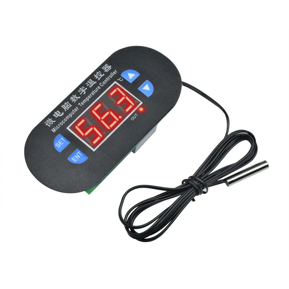 DC 12V W1308 Digital Red LED Heat Cool Thermostat Temperature Controller Sensor