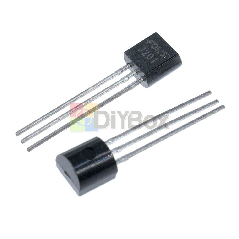 50pcs J201 JFET N-Channel Transistor 40V 50mA TO-92