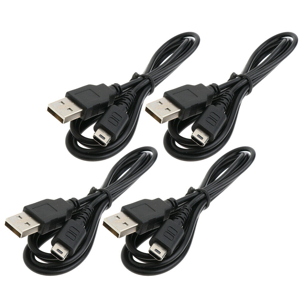 4x USB Charger Cable Lead Wire Fit for Nintendo DS Lite Handheld Consoles