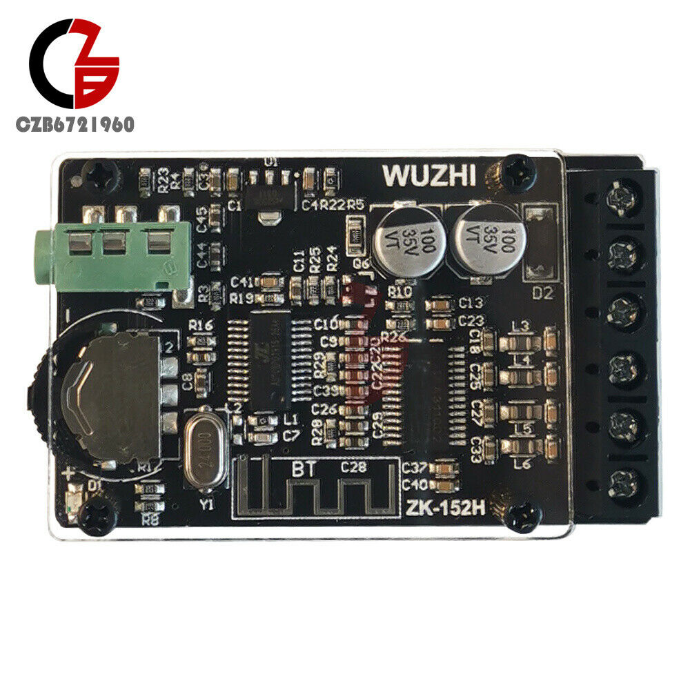 ZK-152H 2X15W 2 Channel Stereo Bluetooth Digital Power Amplifier Board Module