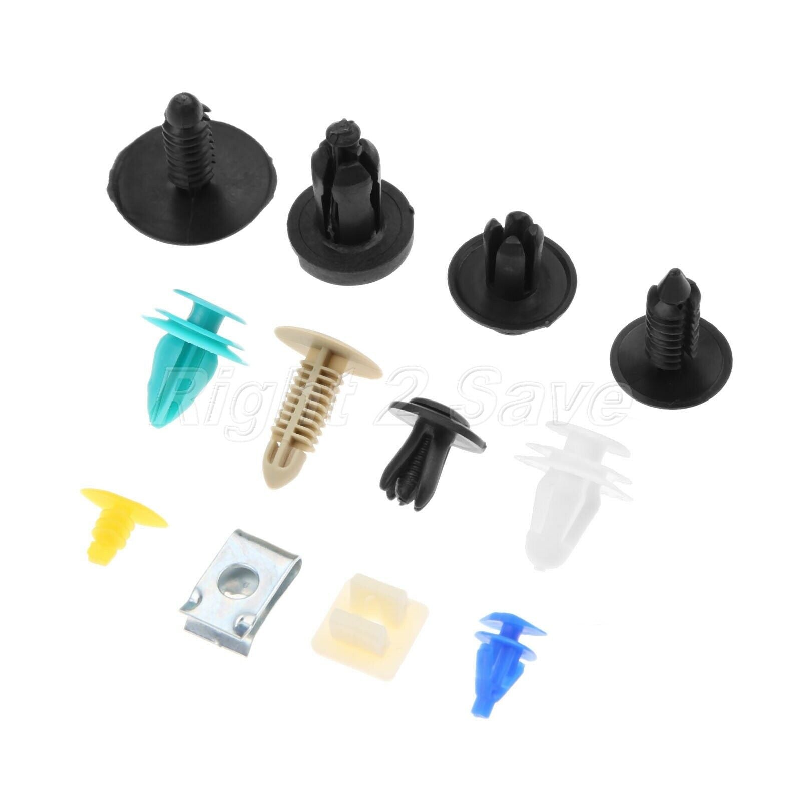 100 Car Rivets Car Door Trim Panel Clip Fastener fender bumper Auto Nylon