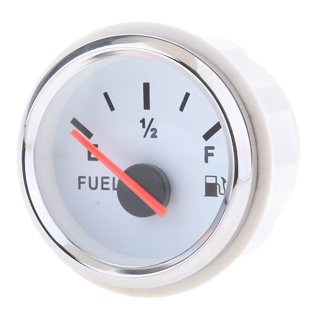 2" 52mm Motor Type Fuel Level Gauge + Fuel Tank Sensor E-1/2-F Pointer Kits