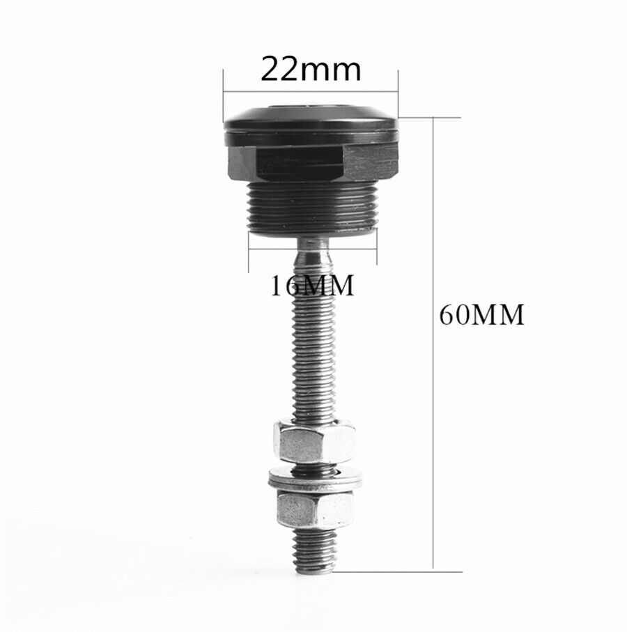 4 Black Push Button Bonnet Hood Pin Lock Clip Kit Car Quick Release Bumper Latch