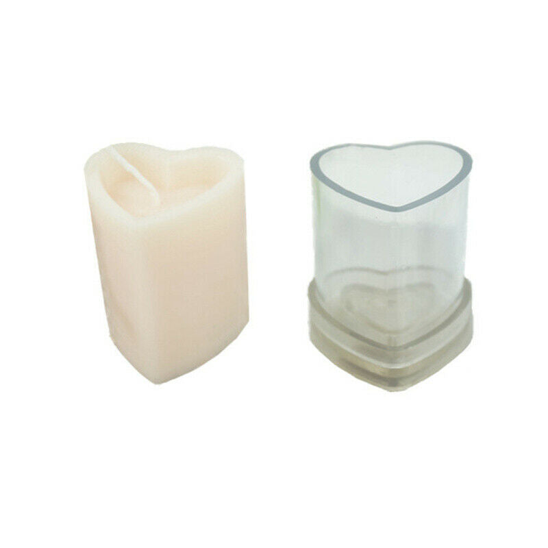 Heart-shaped Candle Mold DIY Handmade Soap Candle Mould Acrylic Candle Making