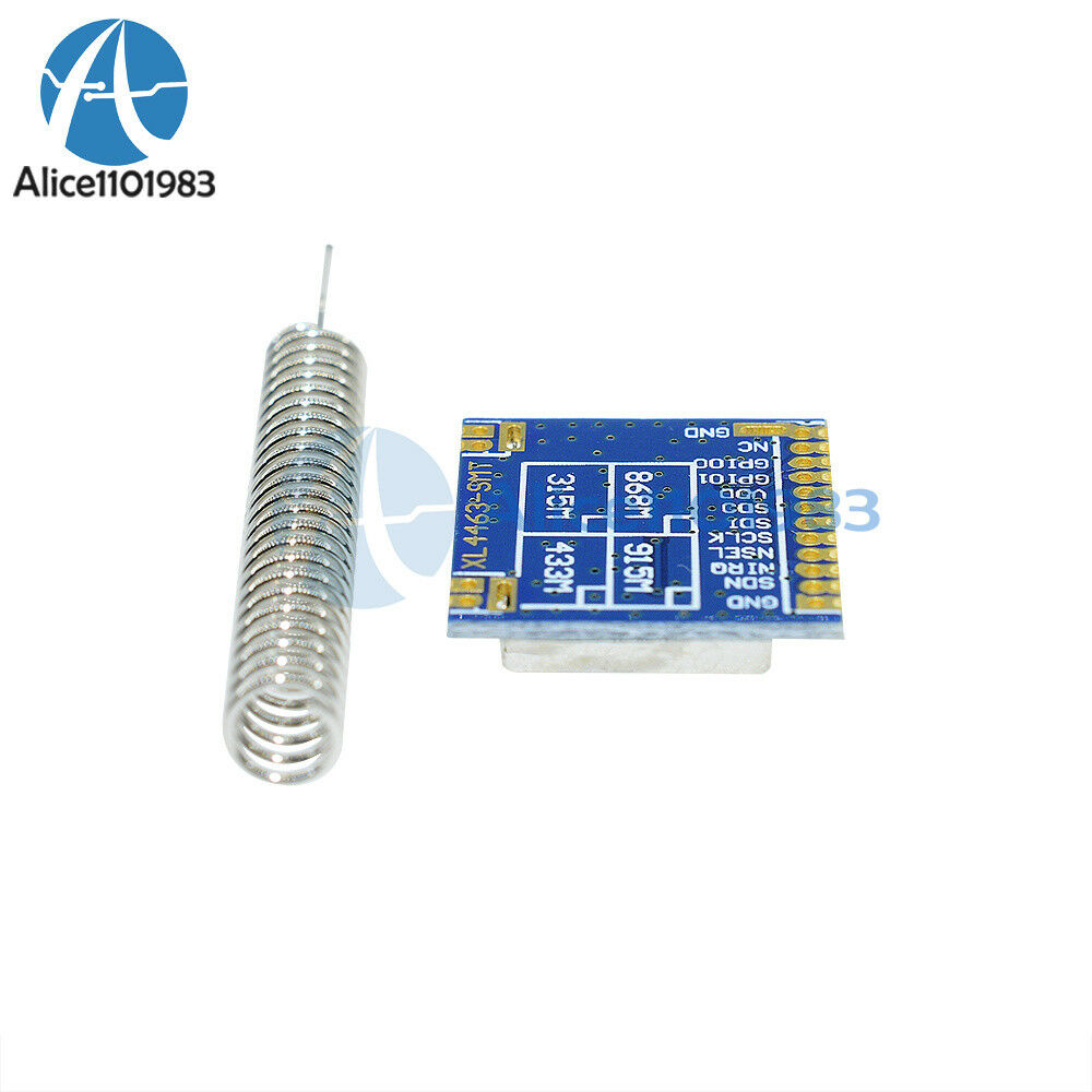 Mini SI4463 2000M 433Mhz Remote Wireless Transceiver Module + Spring Antenna