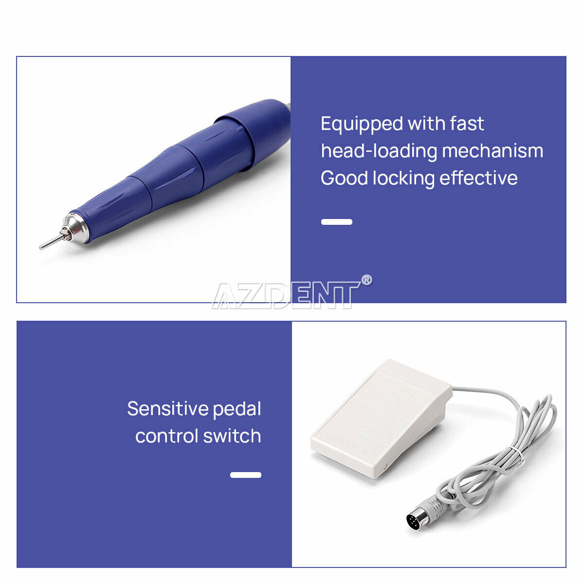 Dental Lab Strong 210/105L Micro Motor 45000rpm High Speed Polishing Handpiece