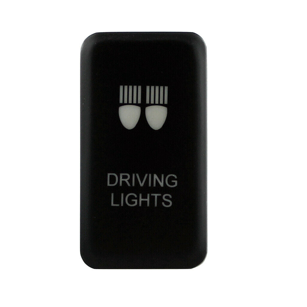 2 Pcs Toggle Switch Onf Rocker Blue LED Front Light Driving Car