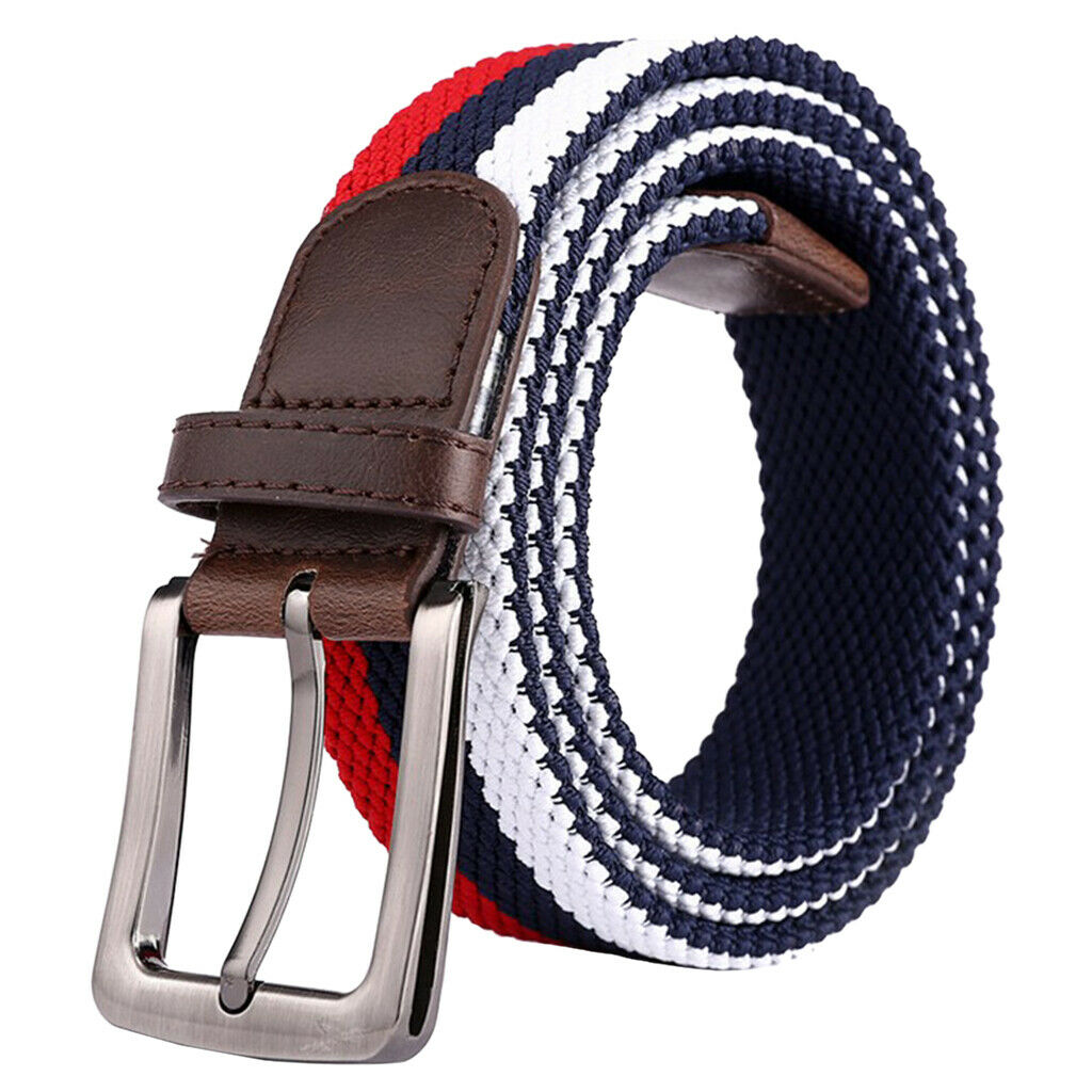 Knitted Canvas Belt Outdoor Webbing Belt Military Pin Buckle Waistband Strap