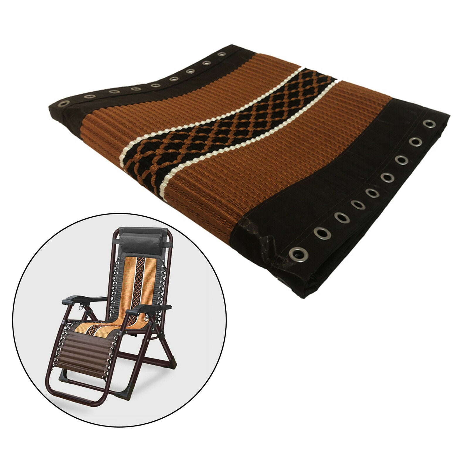 Replacement Fabric for Recliners Zero Chair Patio Anti Chair yellow splicing