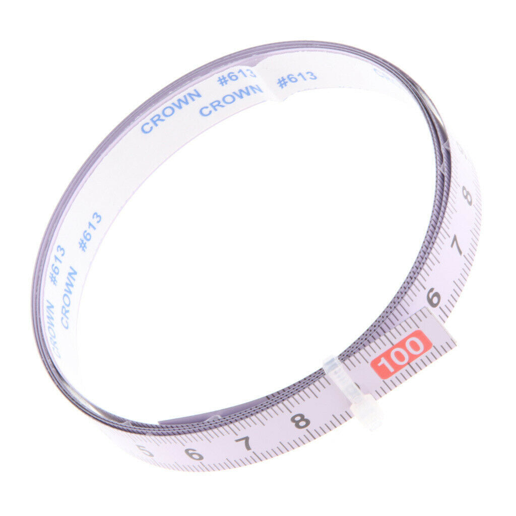 2 Pieces Miter Saw Track Tape Metric Ruler Middle(1M-0-1M) Positive (0-1M)