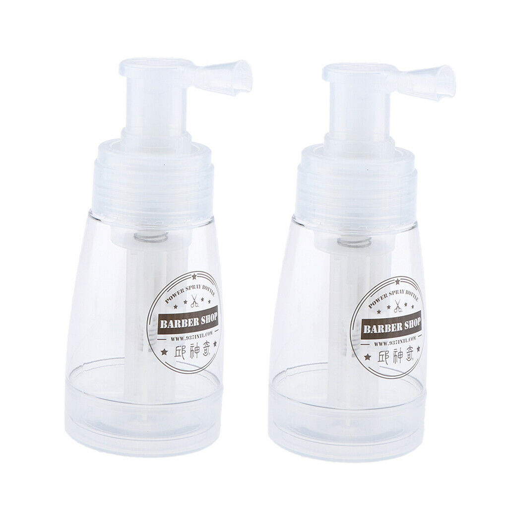 2 Pcs Portable Pocket Size Makeup Cosmetic Bottle Powder Powder Spray Bottle