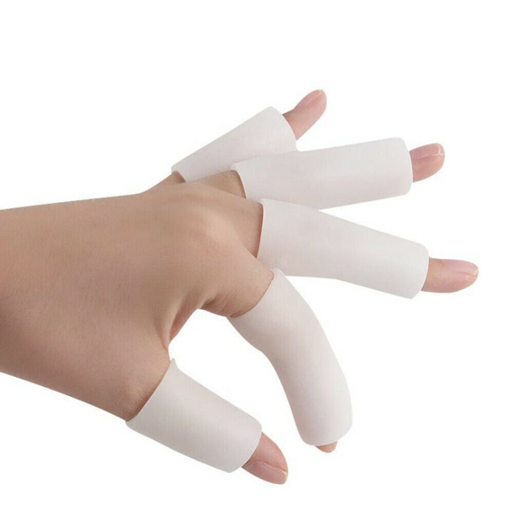 20 Pieces Silicone Toe Finger Caps Covers Sleeves Hammer Toes Protector