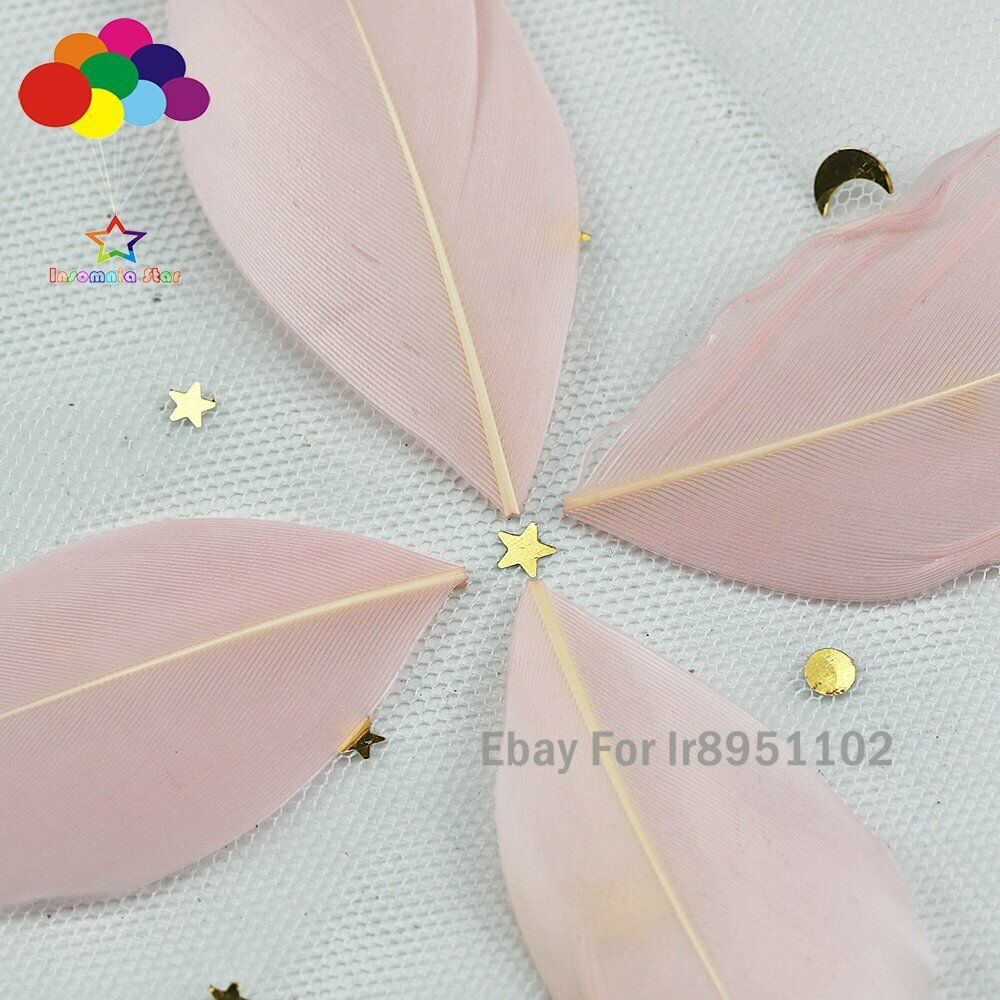 100pcs/lot Light pink loose Feather Natural Goose feathers For Crafts DIY New