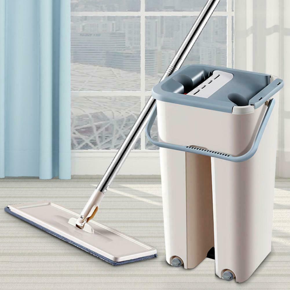 Magic Automatic Spin Mop Home Kitchen Floor Ultrafine Fiber Cleaning Cloth @