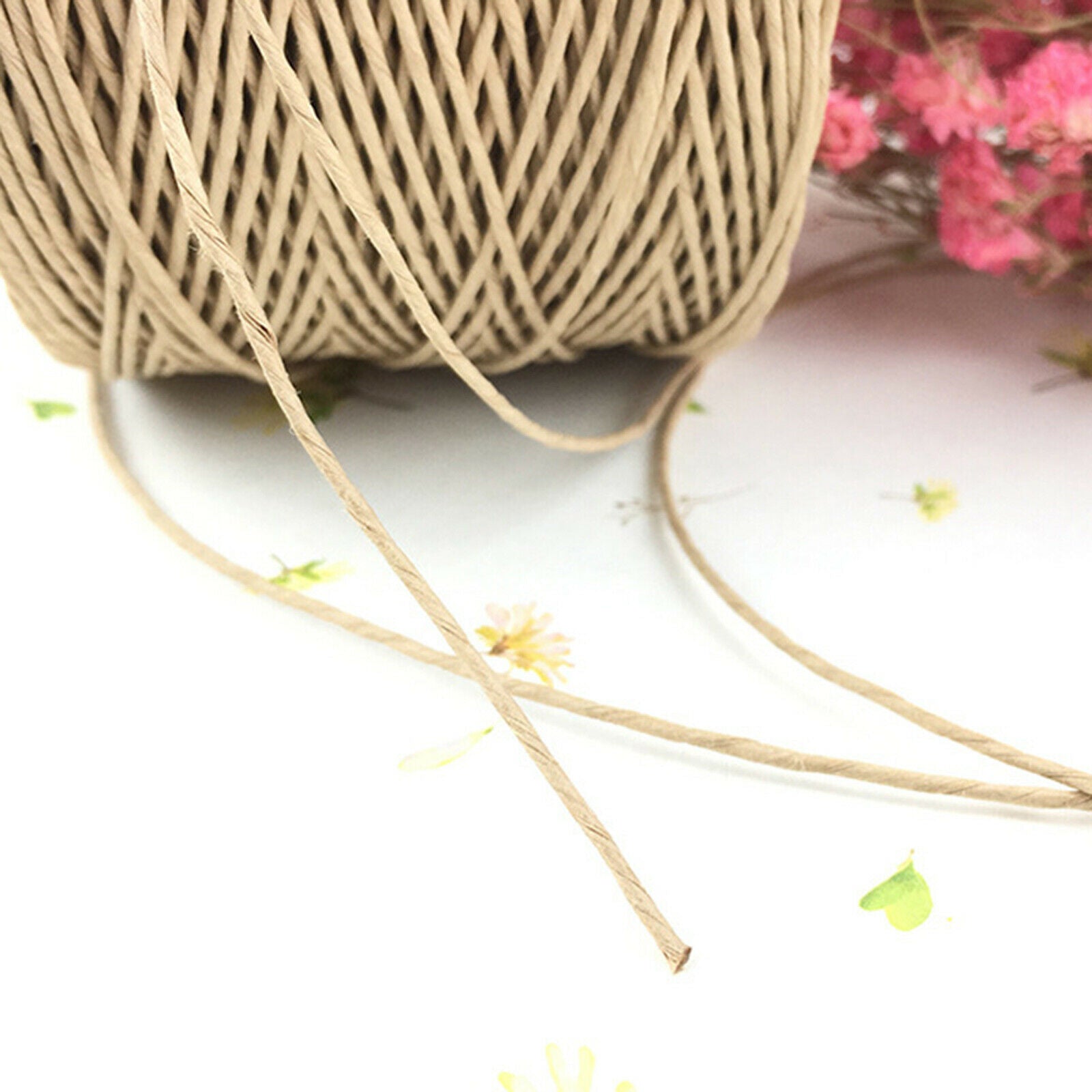650m Raffia Paper Yarn Natural Twine String Gift Wrapping Decoration Weaving