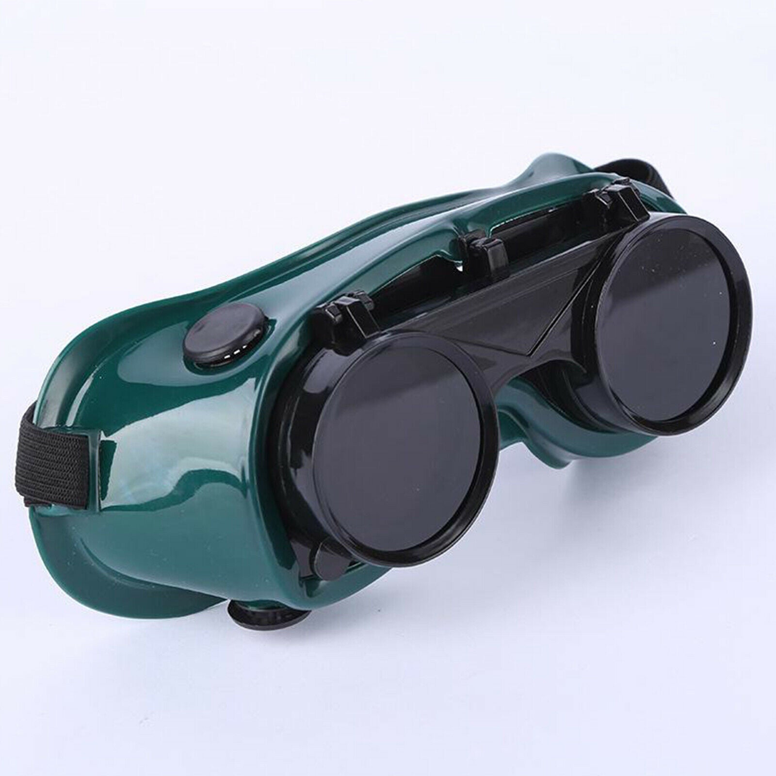 Welding Cutting Welders Safety Goggles Glasses Flip Up 50mm Dark Green Lenses
