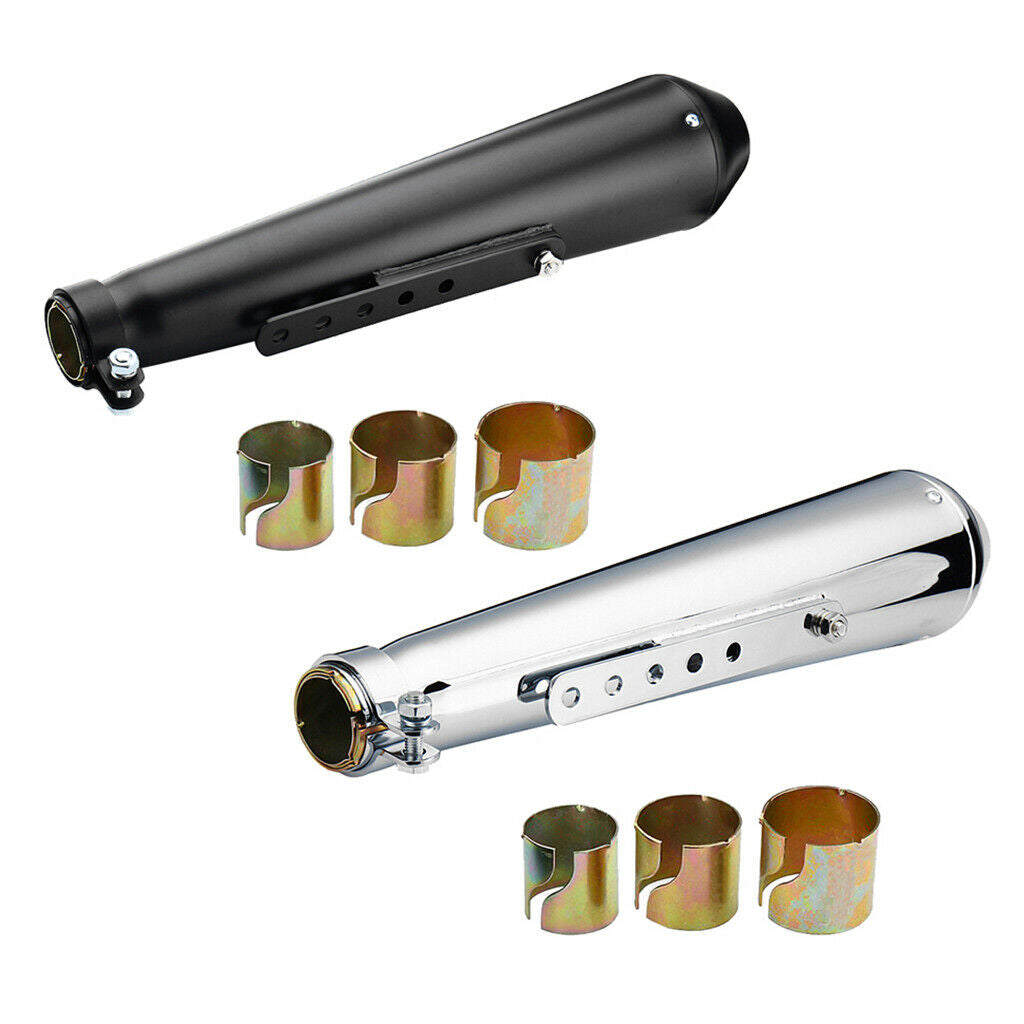 1 Set Motocycle Exhaust Muffler Pipe 35mm 39mm 43mm Sleeves Exhaust Silencer