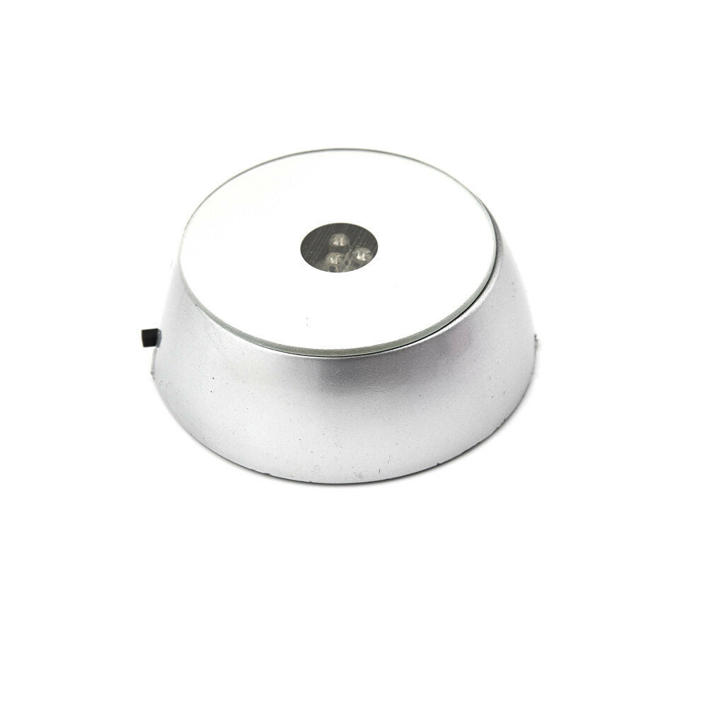 Round Crystal Display Stand Base 3 LED Lights Crystal Ball Cocktail Parts.l8