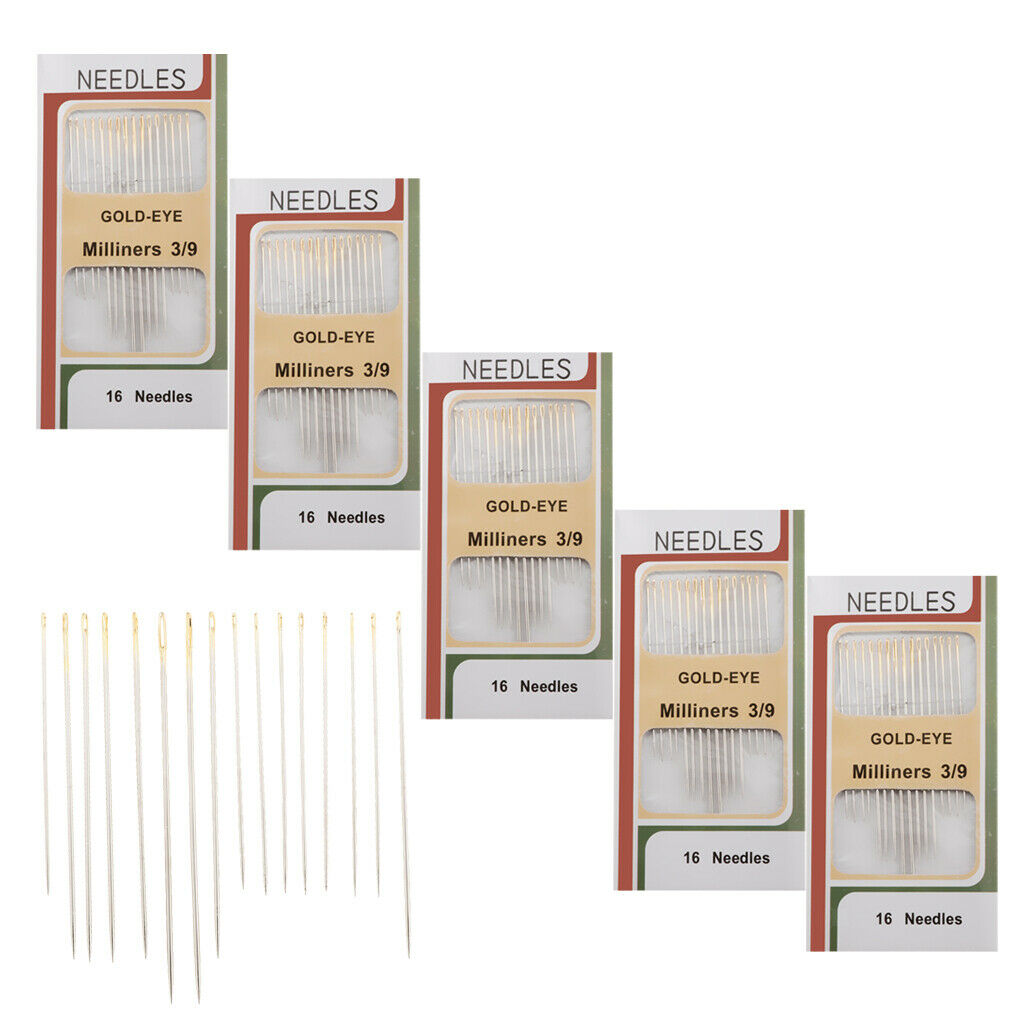Sewing  Set - 5pack ï¼ˆ80 Piecesï¼‰ Various Sewing Needles, Darning