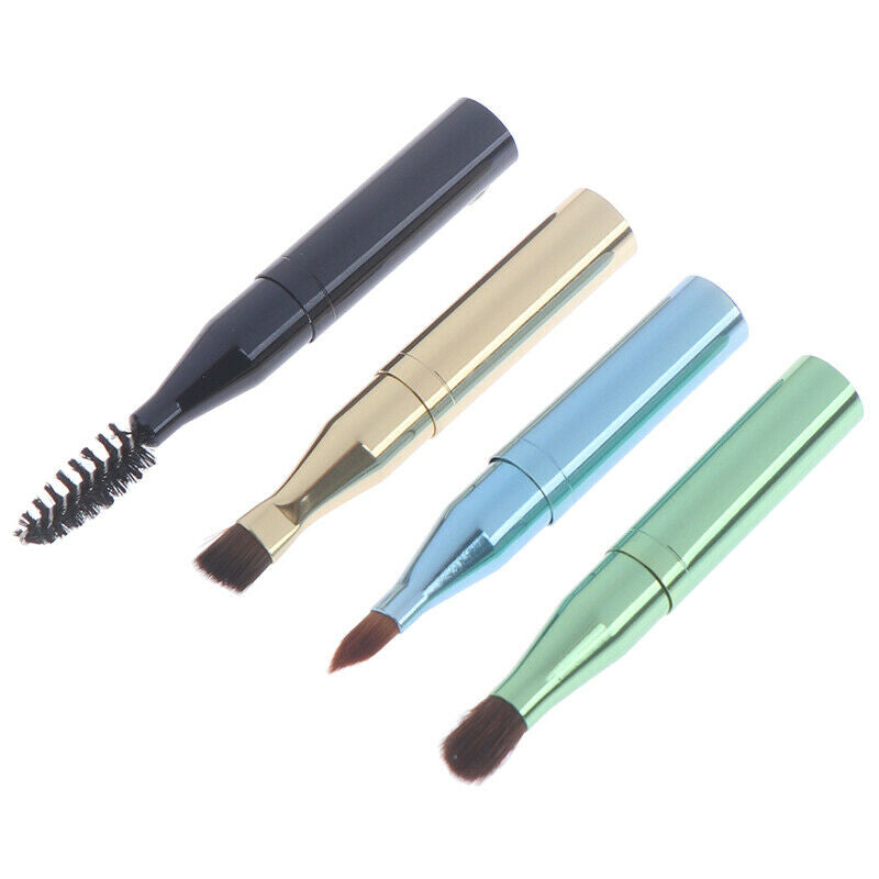Makeup Brushes 4 Head Makeup Brush Retractable Metal Eye Eyeshadow Brush SetDD