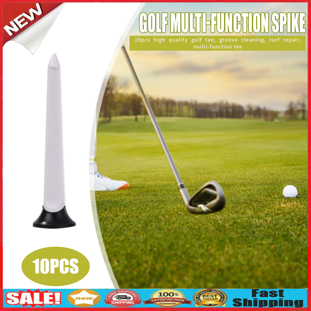 10pcs Golf Ball Holder Rubber Cushion Tee Plastic Golf Tees Training Aids @