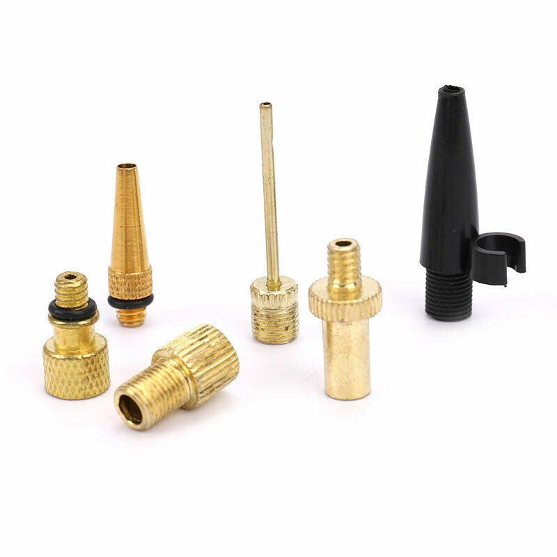 Bicycle Bike Inflator Pump Nozzle Kit Valve Adaptors Inflator Pump Nozzle S FG