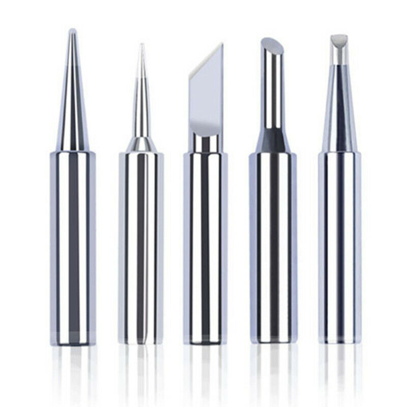 5pcs New Lead Free Soldering Iron Tips Replacement For Soldering Repair Stat DF