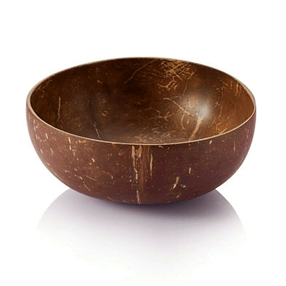 Natural Coconut Bowl Soup Fruit Salad Noodle Rice Bowl Wooden Fruit Bowl