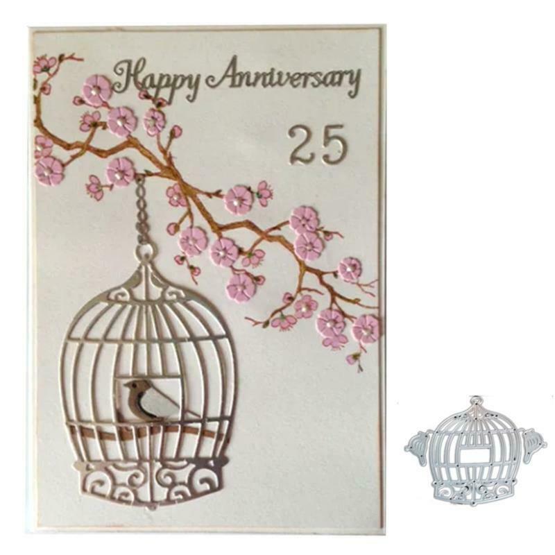 Bird Cage Metal Cutting Dies Stencil DIY Scrapbooking Album Paper Card Template