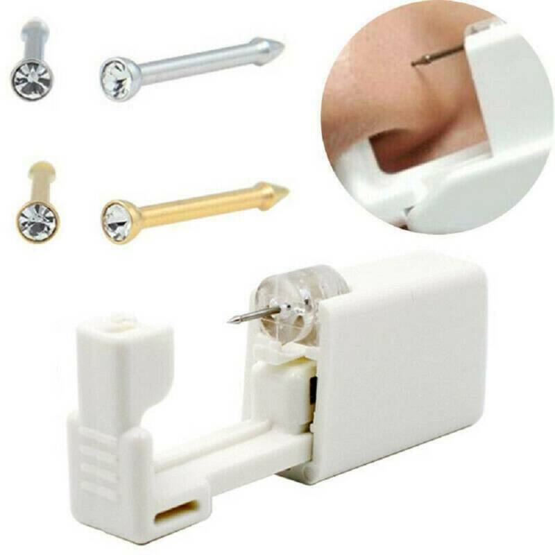 Sterile Nose Ring Stud Piercing Gun Unit Piercing Tool Nose-Piercer