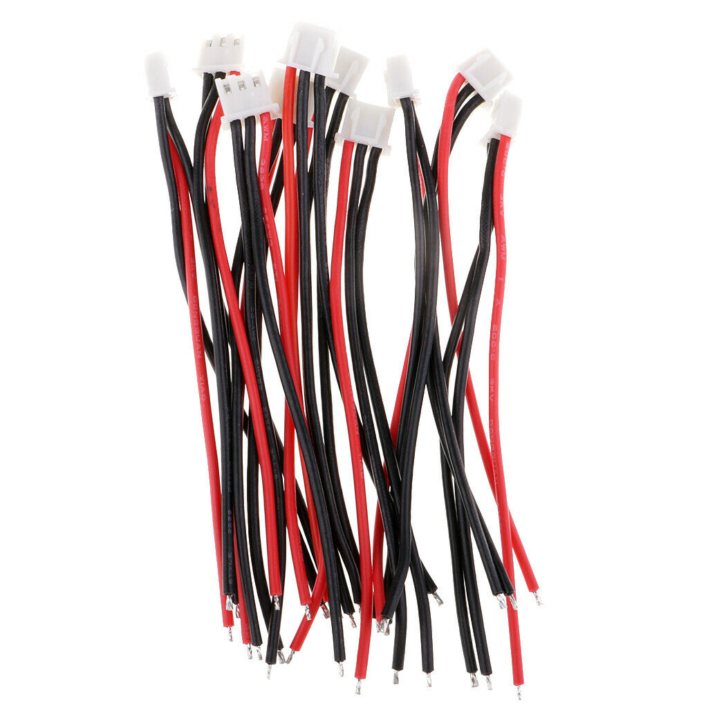 30Pcs/Set JST-XH Connector Silicone Charging Cable for Lipo Lithium Battery