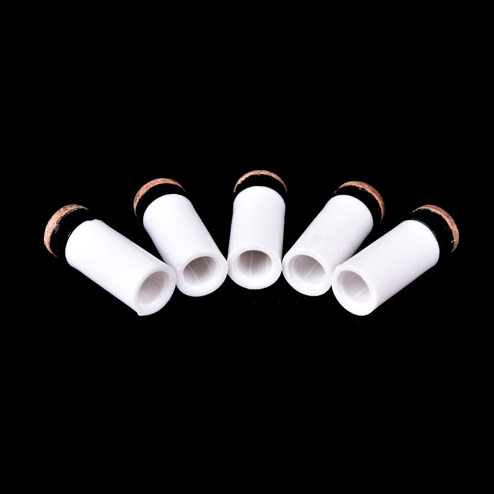 13mm billiards replacement parts 5 pool cue stick ferrules + 5 screw-on t.l8