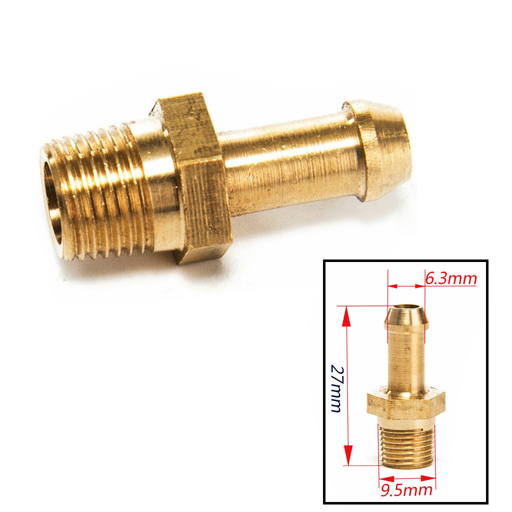 1/8 "Nipple Nipple Turbocharger Turbo Brass Booster Vacuum