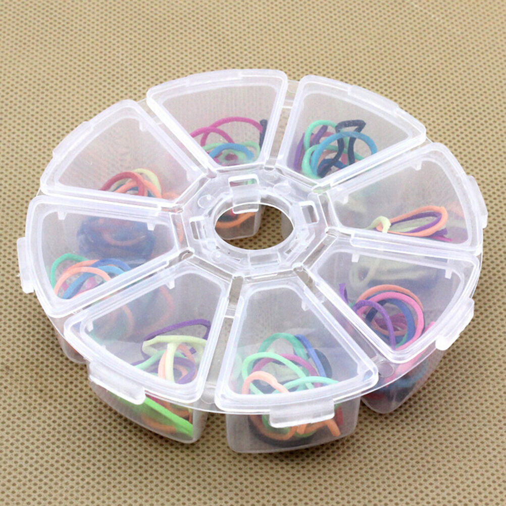 1 Pc Storage Box Case Organizer Display Jewelry Bead Makeup Clear Roun.l8