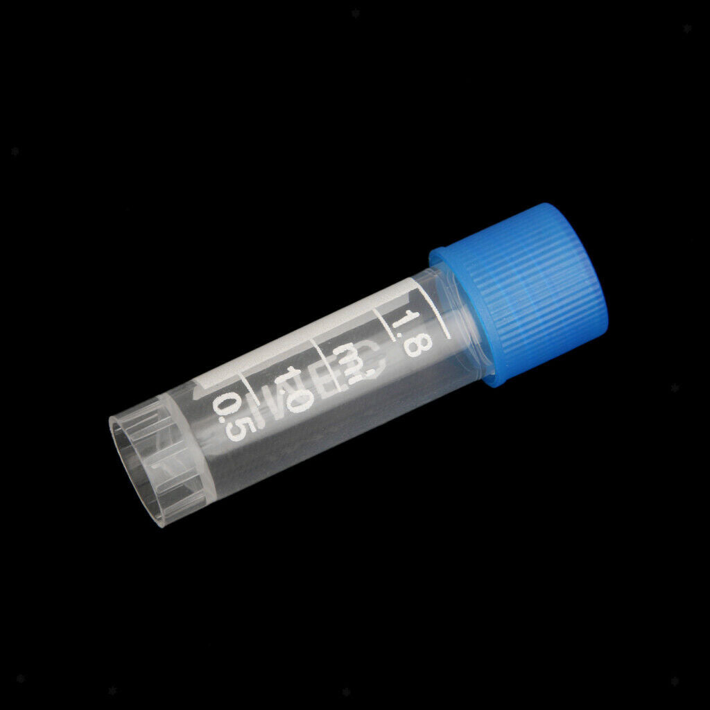 10Pcs/set 1.8ml Lab Plastic Frozen Test Tubes Vial Seal   Container for Lab