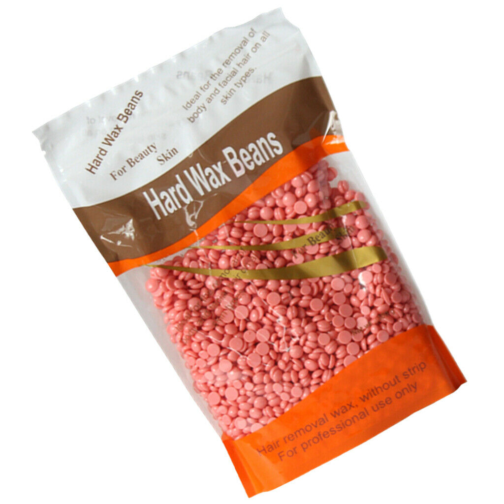 100g Hard Wax Beans Depilatory Arm Bikini Waxing Hair Removal + Spatulas