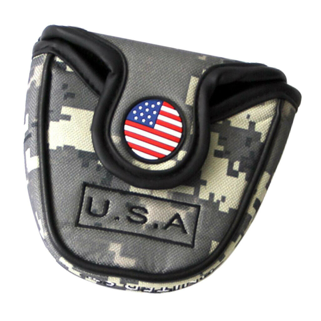 Golf Putter Cover Mallet Club Cover Club cover head cover made of PU leather