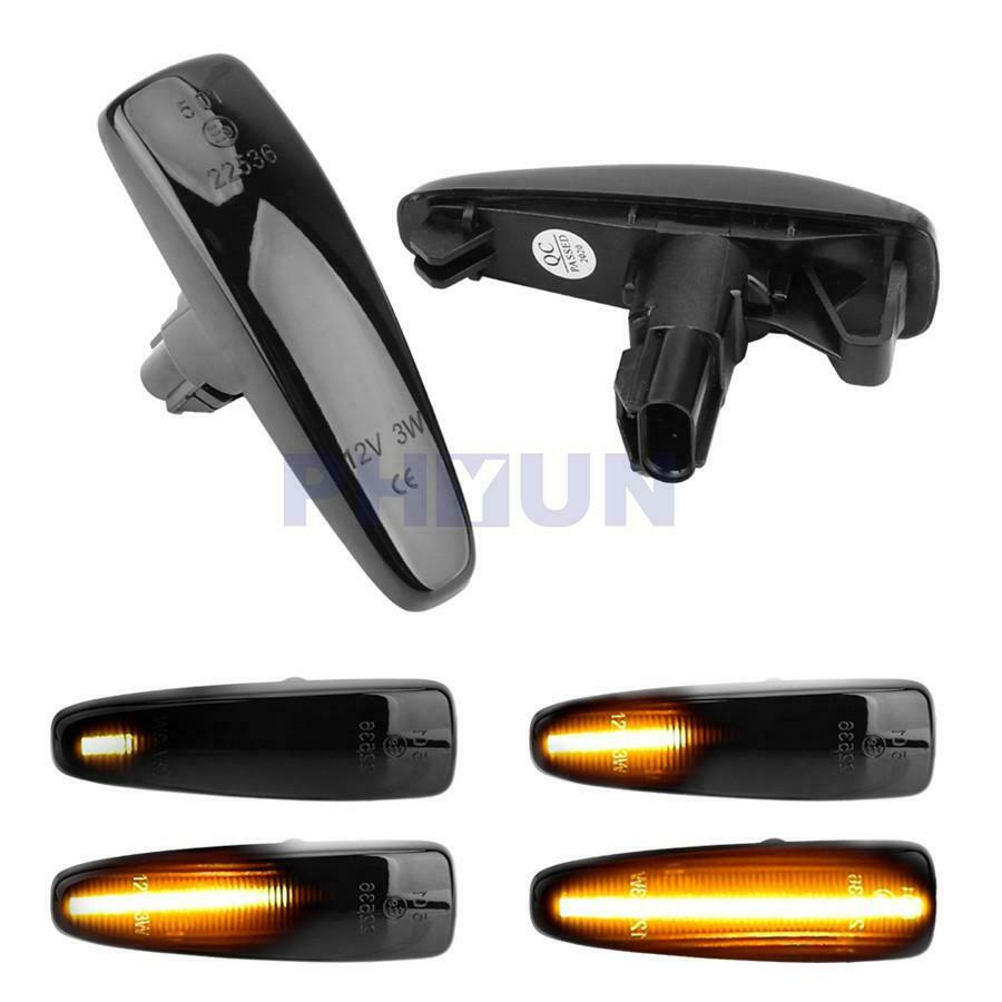 2x LED Side Dynamic Running Lamp Turn Signal Light For Mitsubishi Lancer Mirage
