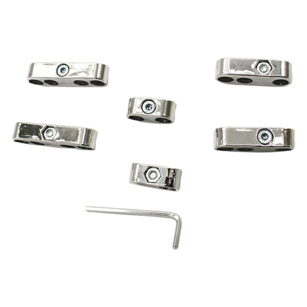 Chrome Spark Plug Wire Cable Cord Separators Holder Universal For Chevy Ford