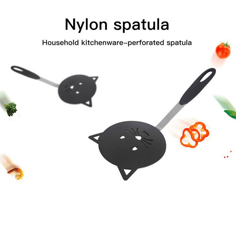 Nylon Cat Frying Spatula Non Stick Pancake Flipper Tools Kitchen Gadget Set WF