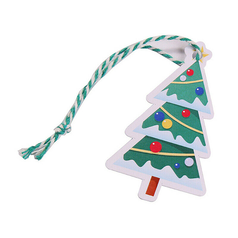 60pcs/set Merry Christmas Tags snowman deer Card Gift Label Tag DIY Hang T W XC