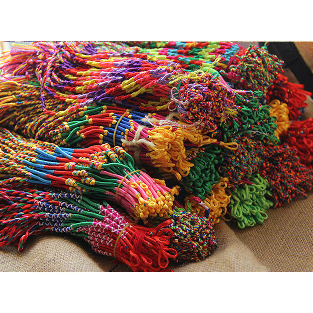 10 Handmade Boho Woven Friendship Bracelet Braided Wristband Women Men Jewelry