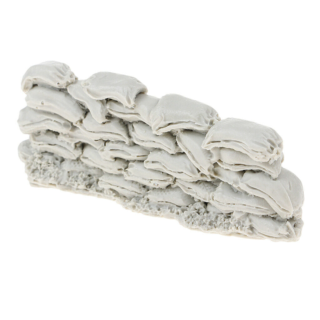 4 Pieces 1/35 Sandbags Sculpture Shelters Bunkers Decor Scenario Ornaments