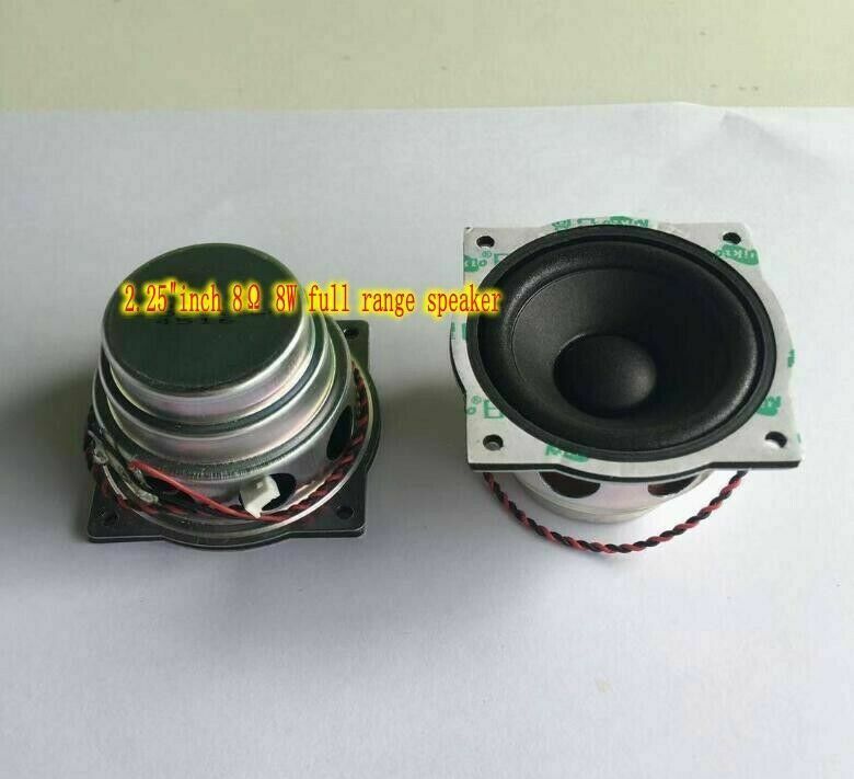 2pcs 2.25"inch 57MM 8Ω 8W Neodymium Full range speaker Loudspeaker For JBL