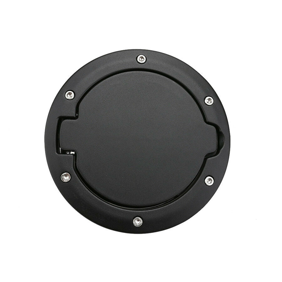 1pc Black Car Fuel Filler Door Cover Gas Tank Cap For Jeep Wrangler JK Unlimited