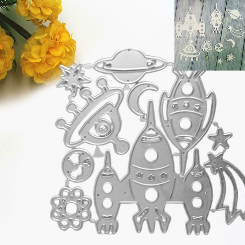 Planet Moon Metal Cutting Die Stencil DIY Scrapbooking Album Paper Card Template