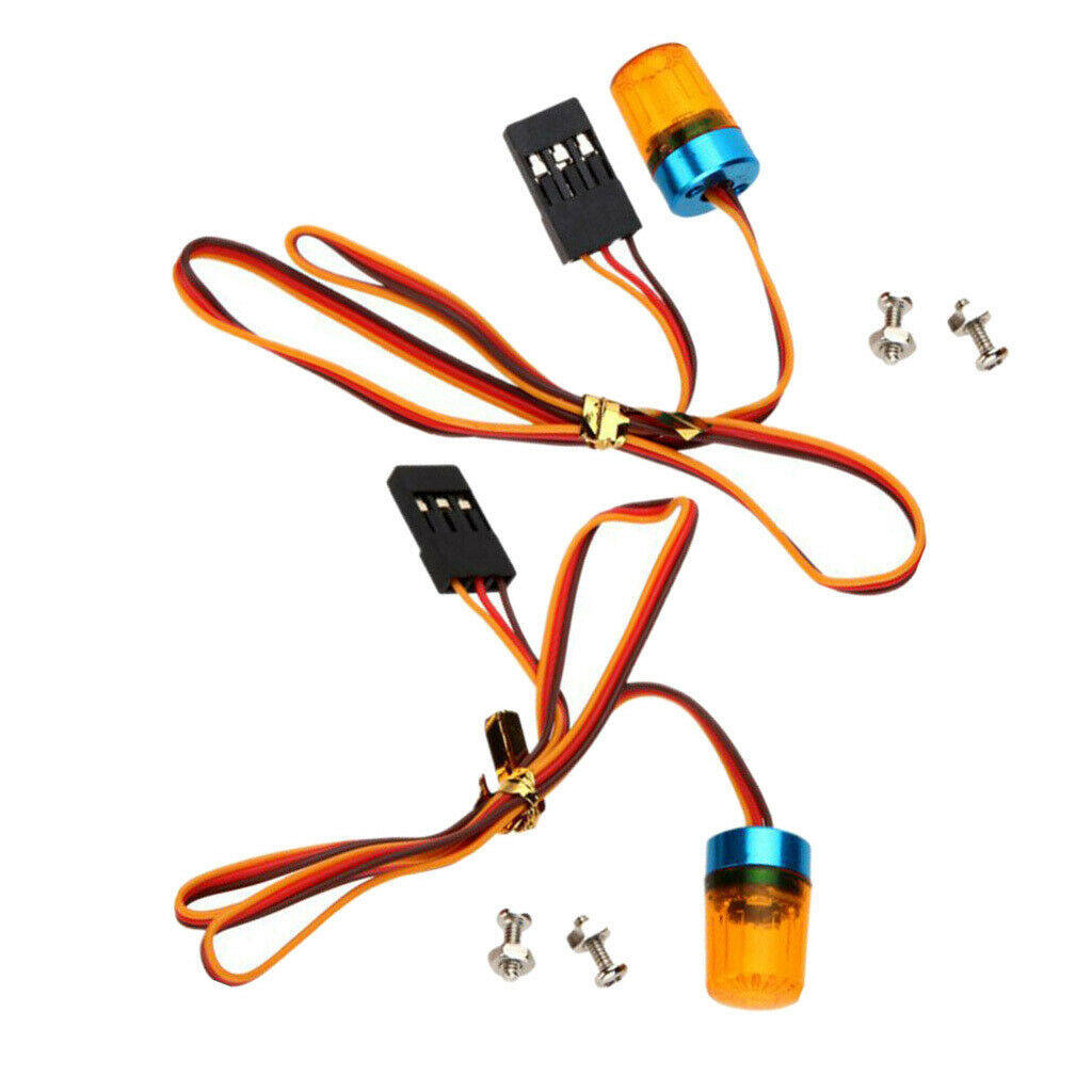 2 Pack RC Car Police Flash Light LED Light 360Â° Rotation for RC Car Truck