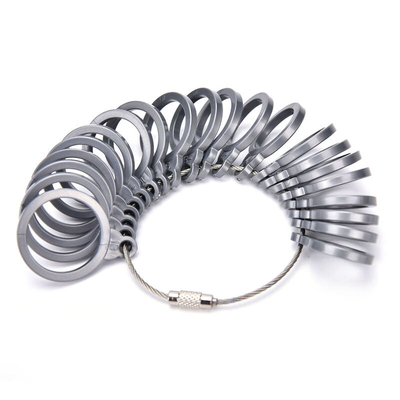 Plastic Finger Ring Sizer Tool Jewelry Measure Gauge Equipment US Size 3-1.l8