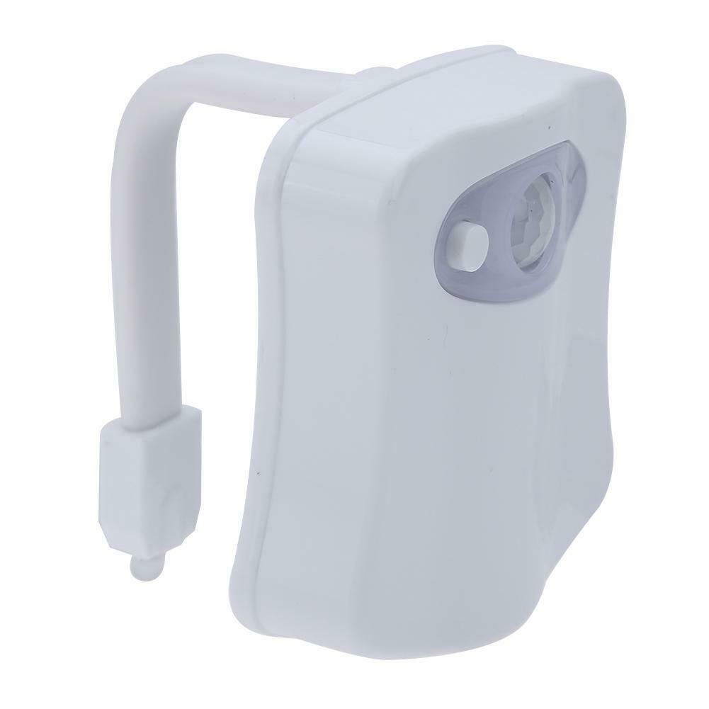 Toilet Night Light 8 Color LED Motion Activated Sensor Bathroom Toliet Bowl Lamp