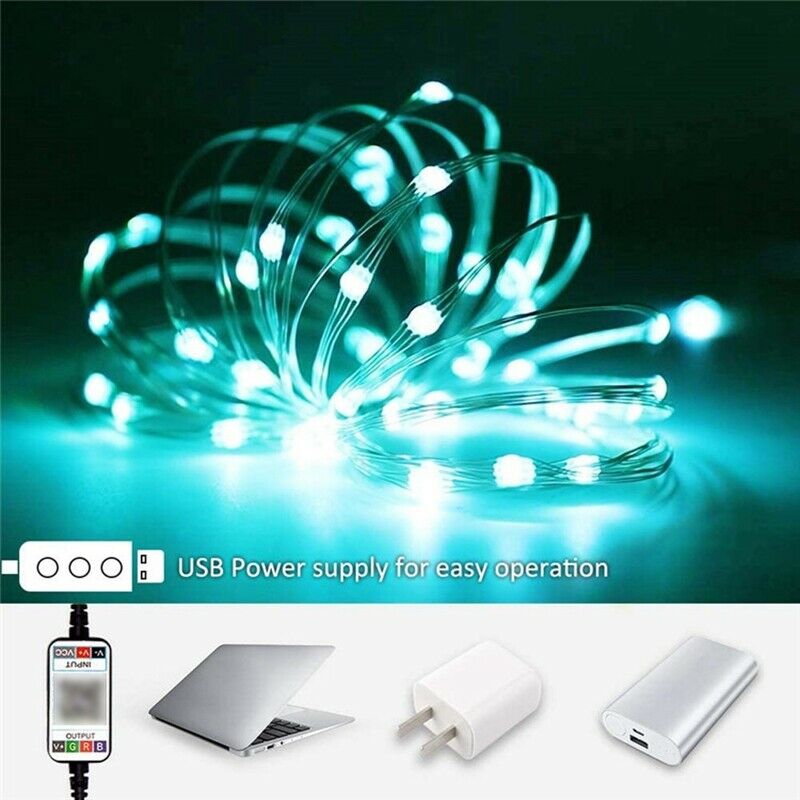 Bluetooth Smart Home LED St Lights Mobile Phone APP Copper Wire Light St 10 MeC9